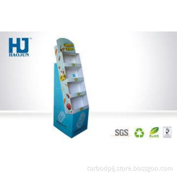 4C Offset Printing Paper Corrugated POP Cardboard Display F